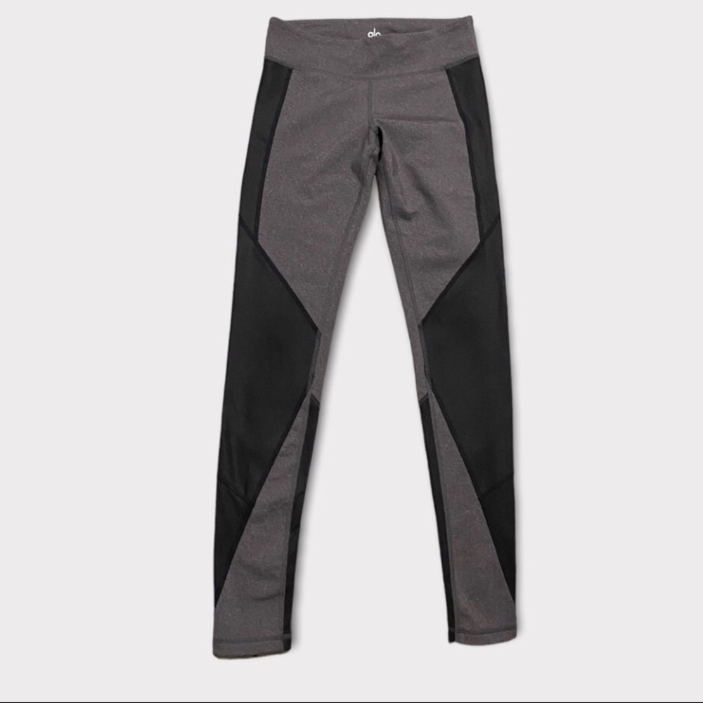 Alo Yoga Gray & Black Leggings